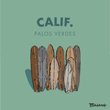 Load image into Gallery viewer, PALOS VERDES ~ CALIF. ~ VINTAGE SURFOARD QUIVER
