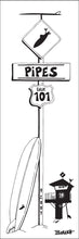 Load image into Gallery viewer, PIPES ~ SURF XING ~ LONGBOARD ~ TOWER 19 ~ 1:3