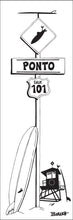 Load image into Gallery viewer, PONTO ~ LEUCADIA ~ LONGBOARD ~ SURF XING ~ 8x24