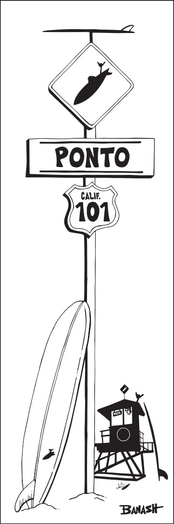 PONTO ~ LEUCADIA ~ LONGBOARD ~ SURF XING ~ 8x24