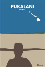 Load image into Gallery viewer, PUKALANI ~ HAWAI'I ~ UPCOUNTRY COWBOY ~ SAND ~ INDIGO SKY ~ 2:3