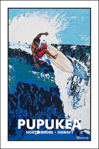 PUPUKEA ~ NORTH SHORE ~ HAWAI'I ~ BIG LEFT ~ 12x18