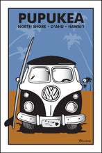 Load image into Gallery viewer, PUPUKEA ~ O&#39;AHU ~ HAWAI&#39;I ~ SIMPLE SURF BUS GRILL ~ SAND LINES ~ 12x18