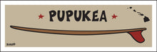 Load image into Gallery viewer, PUPUKEA TOWN ~ RED FIN ~ SURFBOARD ~ 1:3