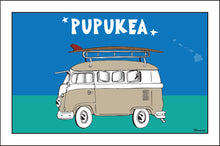 Load image into Gallery viewer, PUPUKEA TOWN ~ O'AHU ~ SURF BUS ~ SEAFOAM ~ 2:3