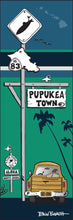 Load image into Gallery viewer, PUPUKEA TOWN ~ SURF XING ~ SURF PICKUP ~ OCEAN LINES ~ 8x24