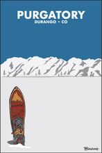 Load image into Gallery viewer, PURGATORY ~ DURANGO ~ CO ~ VINTAGE SNOWBOARD ~ INDIGO ~ 2:3