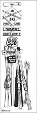 Load image into Gallery viewer, PURGATORY SKI MOUNTAIN ~ SKI XING ~ VINTAGE SKI QUIVER ~ HWY 550