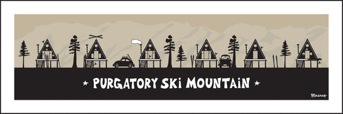 PURGATORY SKI MOUNTAIN ~ SKI A FRAME HUTS ~ DURANGO ~ 8x24