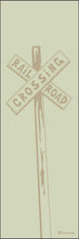Load image into Gallery viewer, RAILROAD CROSSING ~ SIGN POST ~ DRIFTWOOD ~ 1:3