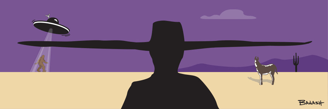 RANCHER ~ PLAINS ~ UFO ~ SASQUATCH ~ BURRO ~ CACTUS ~ 1:3