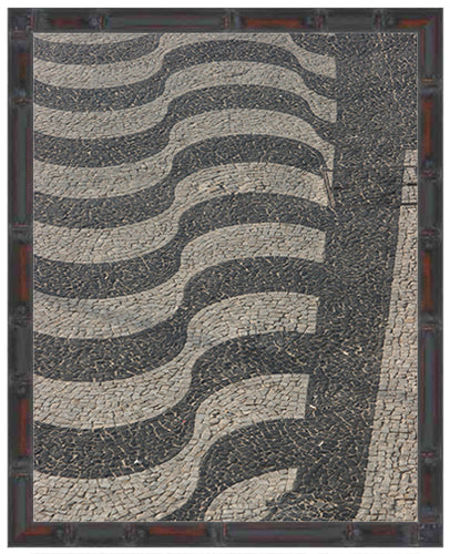 COBBLE STONE PATTERN STREET ~ RIO DE JANEIRO ~ BRAZIL ~ 3:4