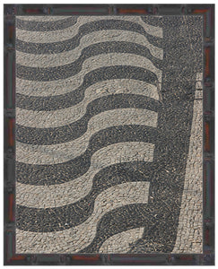 COBBLE STONE PATTERN STREET ~ RIO DE JANEIRO ~ BRAZIL ~ 3:4