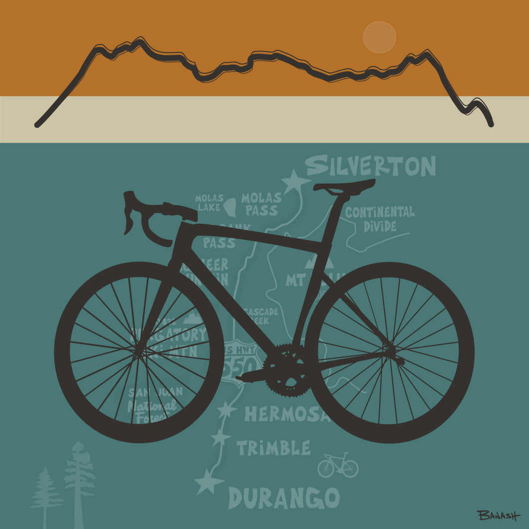 ROAD BIKE ~ SAN JUANS RIDGE ~ DURANGO SILVERTON HWY 550 IHBC ~ 1:1