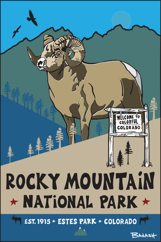 ROCKY MOUNTAIN NATIONAL PARK ~ ESTES PARK ~ COLORADO ~ 12x18