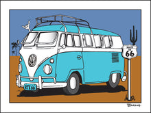 Load image into Gallery viewer, ROUTE 66 ~ CALIF STYLE BUS ~ 16x20
