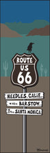Load image into Gallery viewer, ROUTE 66 ~ CALIFORNIA TOWNS ~ SCENIC VIEW ROAD ~ SIGN POST ~ 8x24