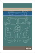 Load image into Gallery viewer, ROUTE 66 ~ BUS GRILL ~ SURF LINES ~ REEF ~ 2:3