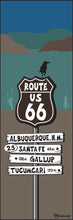 Load image into Gallery viewer, ROUTE 66 ~ NEW MEXICO TOWNS ~ SCENIC VIEW ROAD ~ SIGN POST ~ 1:3