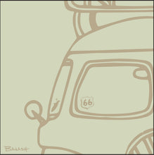 Load image into Gallery viewer, ROUTE 66 ~ ROAD BUS GRILL ~ PASSENGER WINDOW ~ DRIFTWOOD DESERT CACTUS