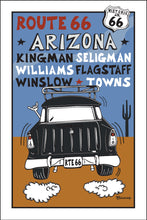 Load image into Gallery viewer, ROUTE 66 ~ ARIZONA ~ TOWNS ~ NOMAD TAIL ~ AIR ~ DESERT LINES ~ 2:3