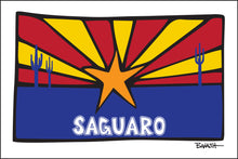 Load image into Gallery viewer, SAGUARO ~ SUNRISE ~ ARIZONA ~ FLAG ~ LOOSE ~ 2:3