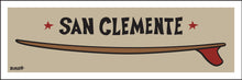 Load image into Gallery viewer, SAN CLEMENTE ~ RED FIN ~ SURFBOARD ~ 1:3