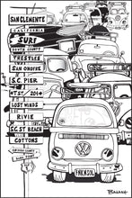 Load image into Gallery viewer, SAN CLEMENTE ~ SURF BREAKS ~ SIGN POST ~ SURF RIDES ~ 2:3
