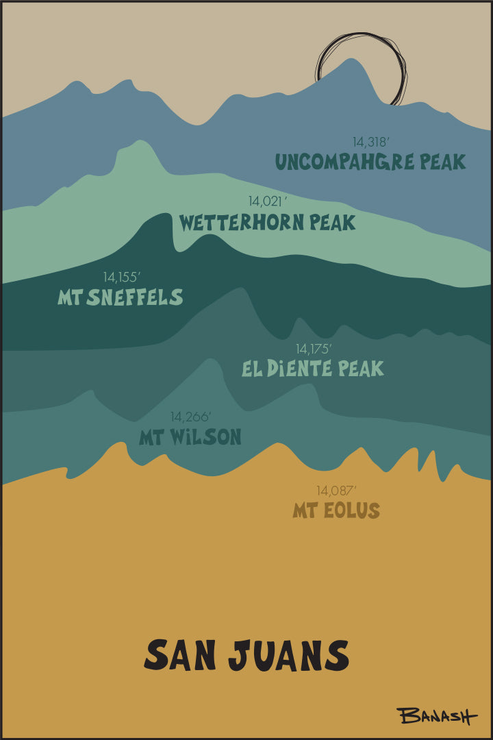 SAN JUANS ~ 14ERS ~ PEAKS ~ DURANGO ~ 2:3