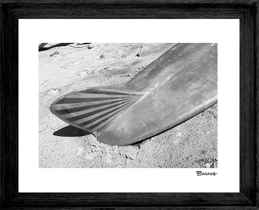 SAN ONOFRE ~ VINTAGE 50'S LOG ~ SUNRISE FIN ~ 3:4