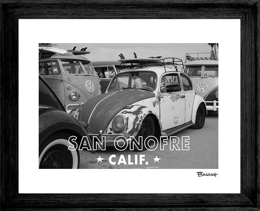 SAN ONOFRE CALIF. ~ BIG WEDNESDAY ~ VW SURF BUG ~ 3:4