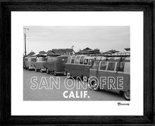 Load image into Gallery viewer, SAN ONOFRE CALIF. ~ BIG WEDNESDAY ~ VW SURF BUSES ~ OLD MANS ~ 3:4