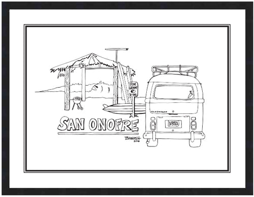 SAN ONOFRE ~ SURF BUS TAIL ~ OLD MAN'S SHACK ~ CATCH A LINE ~ 3:4