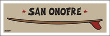 Load image into Gallery viewer, SAN ONOFRE ~ RED FIN ~ SURFBOARD ~ 1:3