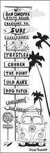 Load image into Gallery viewer, SAN ONOFRE ~ SURF BREAKS ~ SIGN POST ~ SURF BUS ~ 1:3