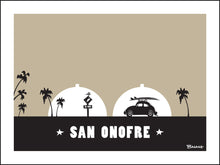 Load image into Gallery viewer, SAN ONOFRE ~ SURF BUG ~ S.O.N.G.S. ~ SUNDOWN ~ BLACK N TAN ~ 3:4