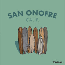 Load image into Gallery viewer, SAN ONOFRE ~ CALIF. ~ VINTAGE SURFBOARD QUIVER