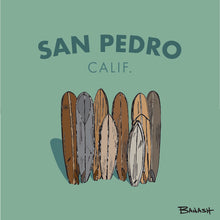 Load image into Gallery viewer, SAN PEDRO ~ CALIF. ~ VINTAGE SURFBOARD QUIVER