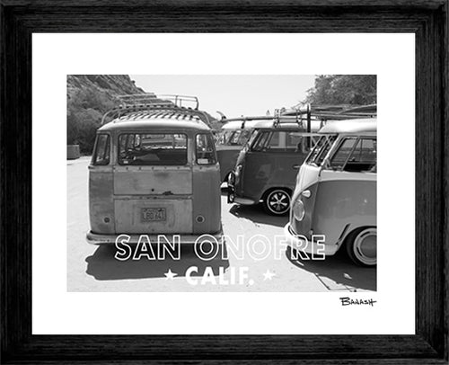 SAN ONOFRE ~ CALIF. ~ BUS TAIL ~ 16x20