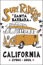 Load image into Gallery viewer, SANTA BARBARA ~ SURF RIDERS ~ SURF CALIF. STYLE BUS ~ 2:3