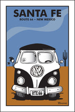 Load image into Gallery viewer, SANTA FE ~ ROUTE 66 ~ NEW MEXICO ~ SIMPLE DESERT BUS GRILL ~ 12x18