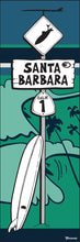 Load image into Gallery viewer, SANTA BARBARA ~ LONGBOARD ~ SURF XING ~ OCEAN LINES ~ GOIN LEFT ~ 8x24