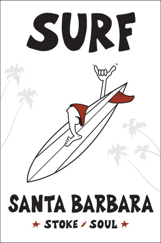 SANTA BARBARA ~ SURF ~ STONE GREMMY SURF ~ 12x18