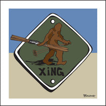 Load image into Gallery viewer, SASQUATCH ~ SKI XING ~ 12x12