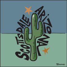 Load image into Gallery viewer, SCOTTSDALE ~ ARIZONA ~ CACTUS ~ SEAFOAM ~ 1:1