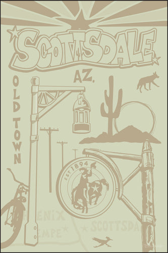 SCOTTSDALE TOWN ~ OLD TOWN ~ DRIFTWOOD ~ 12x18