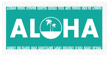 Load image into Gallery viewer, ALOHA ~ PALMS ~ HAWAI&#39;I LIFESTYLE ~ BEACH TOWEL ~ 30x60