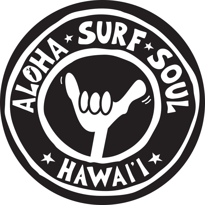 ALOHA SURF SOUL ~ HAWAI'I ~ SHAKA ~ STONE GREMMY SURF ~ STICKER ~ 4