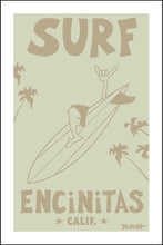 Load image into Gallery viewer, SURF ~ ENCINITAS ~ STONE GREMMY SURF ~ CLASSIC LOGO ~ DRIFTWOOD ~ 2:3