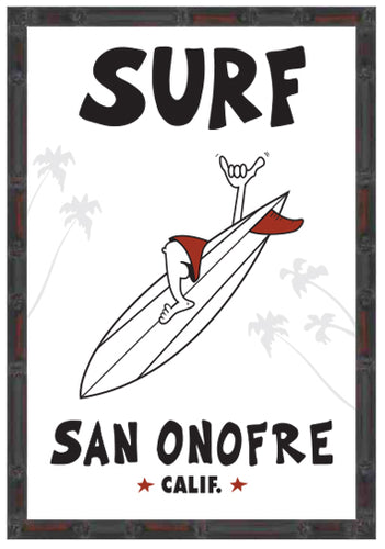 SAN ONOFRE ~ SURF ~ STONE GREMMY SURF ~ 12x18